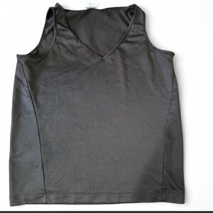 Nike Black V-Neck Athletic Tank Top